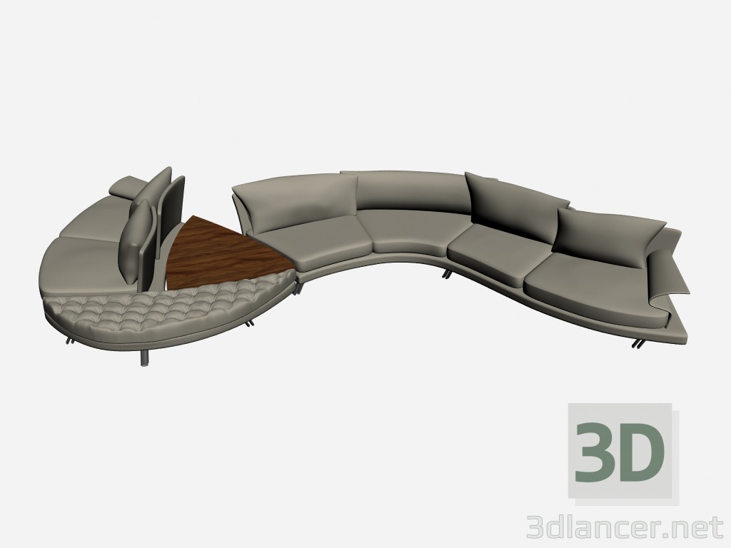 modèle 3D Canapé Super roy esecuzione speciale 23 - preview