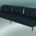 3d model Sofa triple Fly (SC12, 80x240 N 70cm, Smoked oiled oak with Harald 2 182) - preview
