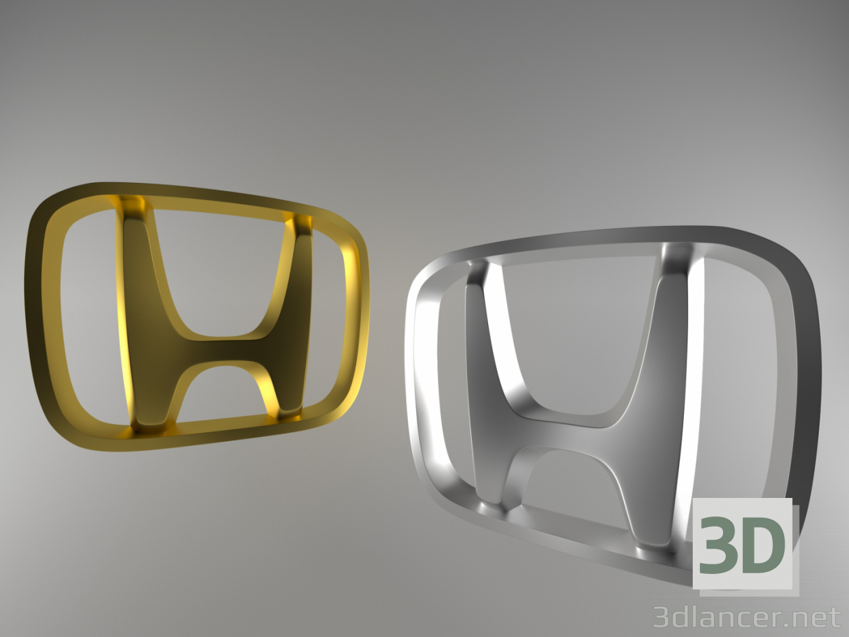 modello 3D Logo Honda - anteprima