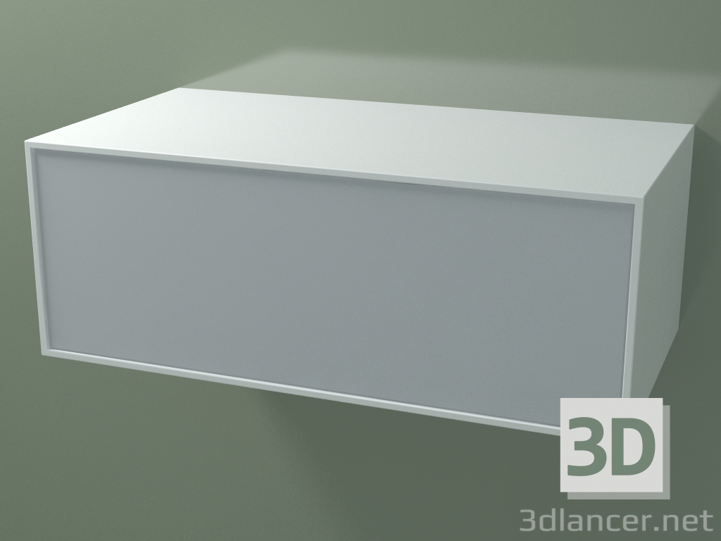 3d model Caja (8AUDВB01, Glacier White C01, HPL P03, L 96, P 50, H 36 cm) - vista previa