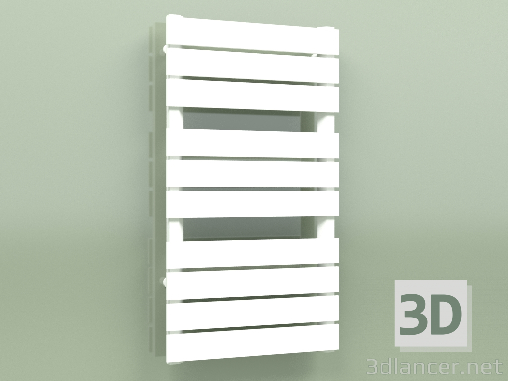 3D modeli Isıtmalı havlu askısı - Muna (905 x 500, RAL - 9016) - önizleme