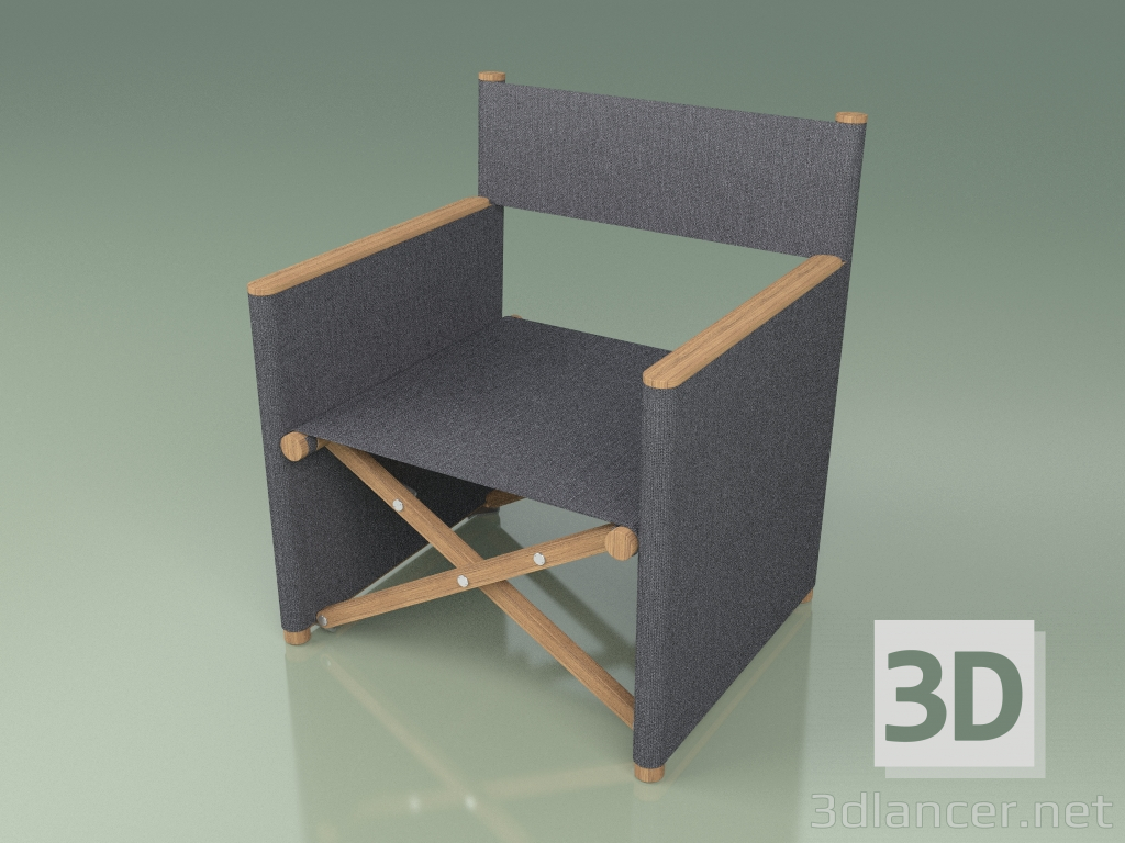 3D modeli Eğlence Direktörü Koltuğu 002 (Gri) - önizleme