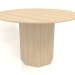 3d model Dining table DT 11 (D=1200х750, wood white) - preview