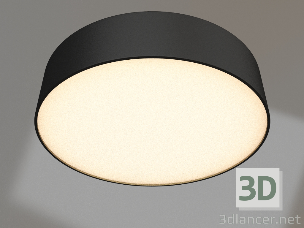 modello 3D Lampada SP-RONDO-R175-16W Warm3000 (BK, 120 gradi, 230V) - anteprima