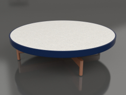 Round coffee table Ø90x22 (Night blue, DEKTON Sirocco)
