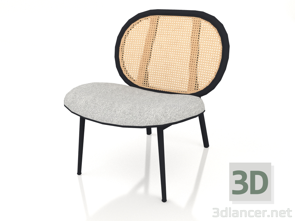 3D modeli Spike Sandalye (Doğal-Gri) - önizleme