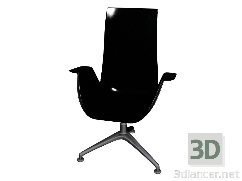 Modelo 3d Poltrona FK (encosto alto) - preview