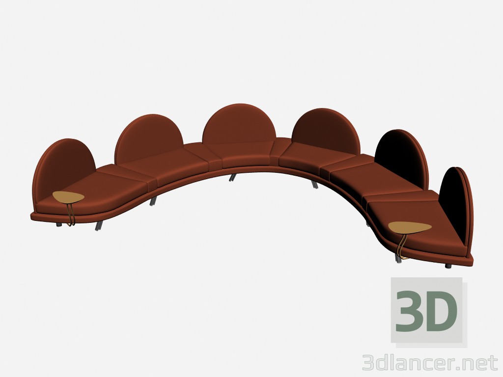 modello 3D Divano Super roy esecuzione speciale 24 - anteprima