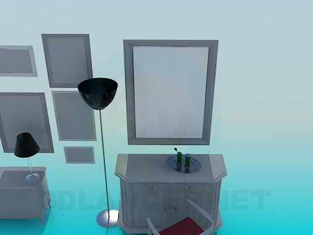 3d model furniture set - preview 3d model furniture set - preview