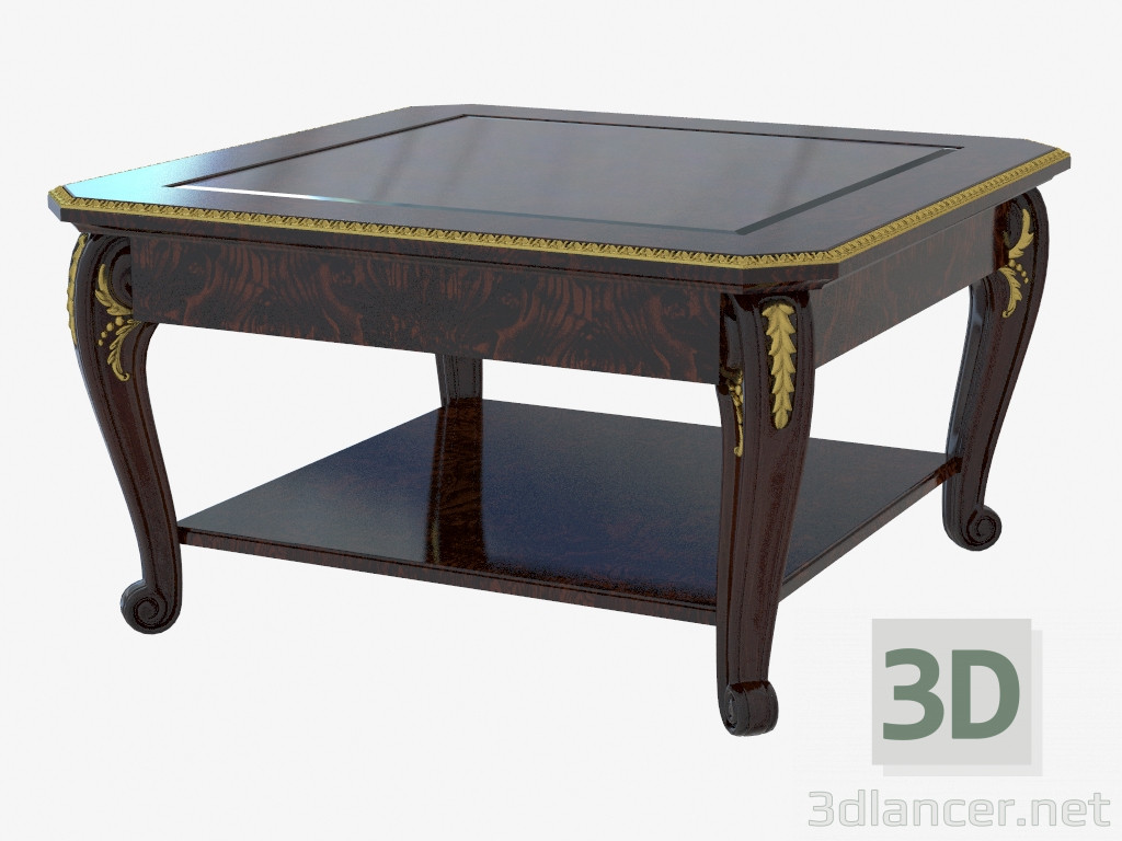 3d model Coffee table square in classical style 1626 - preview