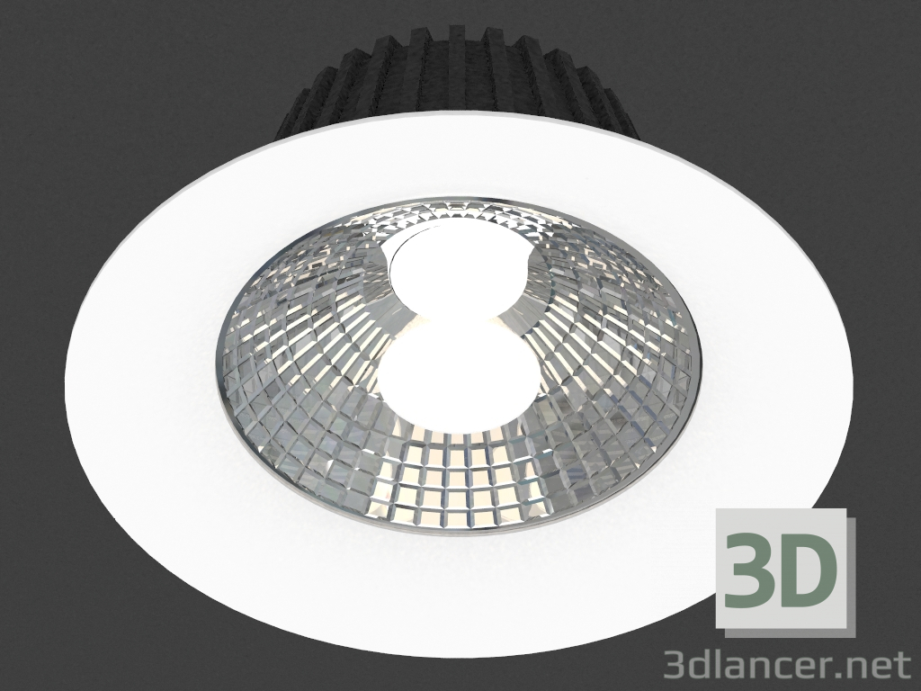 3d model luminaria empotrada LED (DL18838_38W Blanco R Dim 4000K) - vista previa