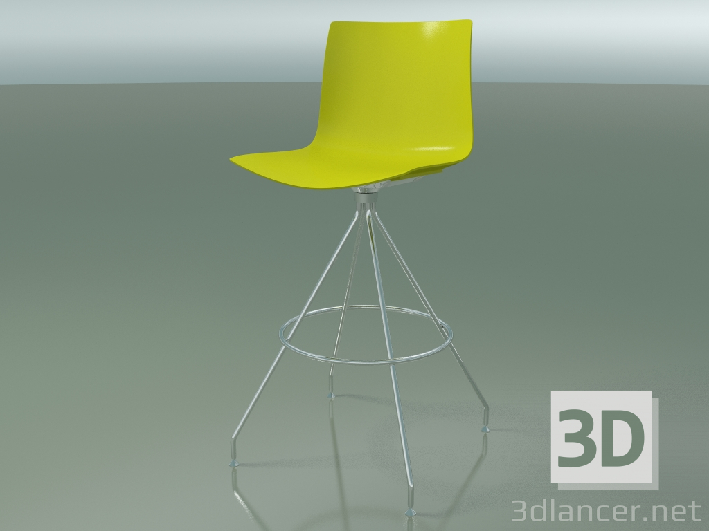 modèle 3D Tabouret de bar 0487 (polypropylène PO00118) - preview