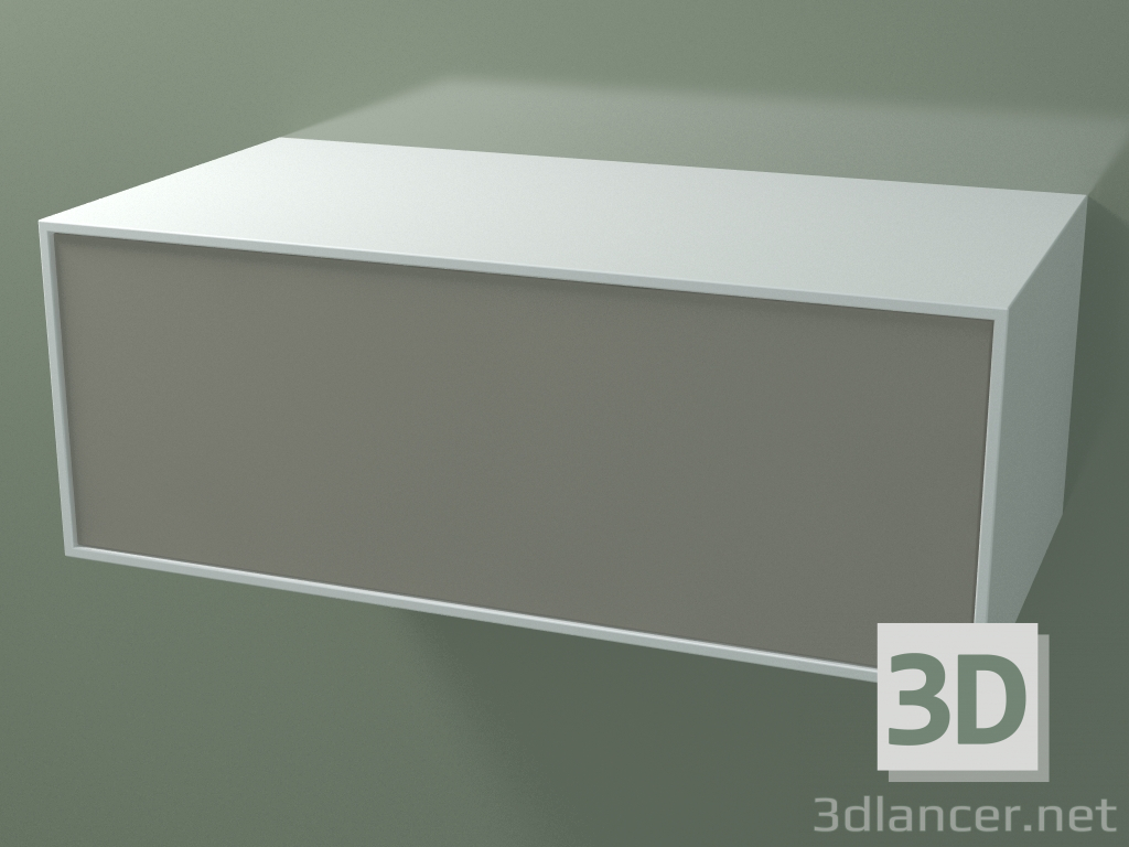 3 डी मॉडल बॉक्स (8AUDВB01, ग्लेशियर व्हाइट C01, HPL P04, L 96, P 50, H 36 सेमी) - पूर्वावलोकन