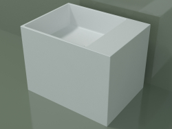 Countertop washbasin (01UN22102, Glacier White C01, L 48, P 36, H 36 cm)