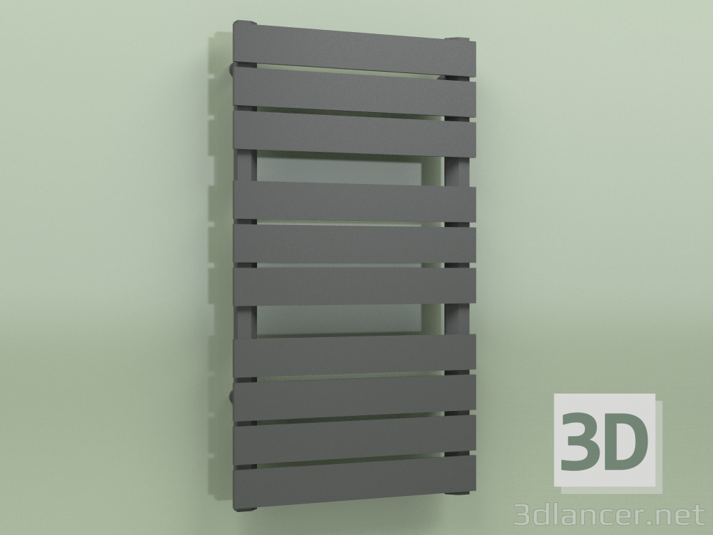 3D modeli Isıtmalı havlu askısı - Muna (905 x 500, RAL - 9005) - önizleme