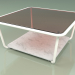 modello 3D Tavolino 001 (Vetro Bronzato, Metallo Latte, Marmo Carrara) - anteprima