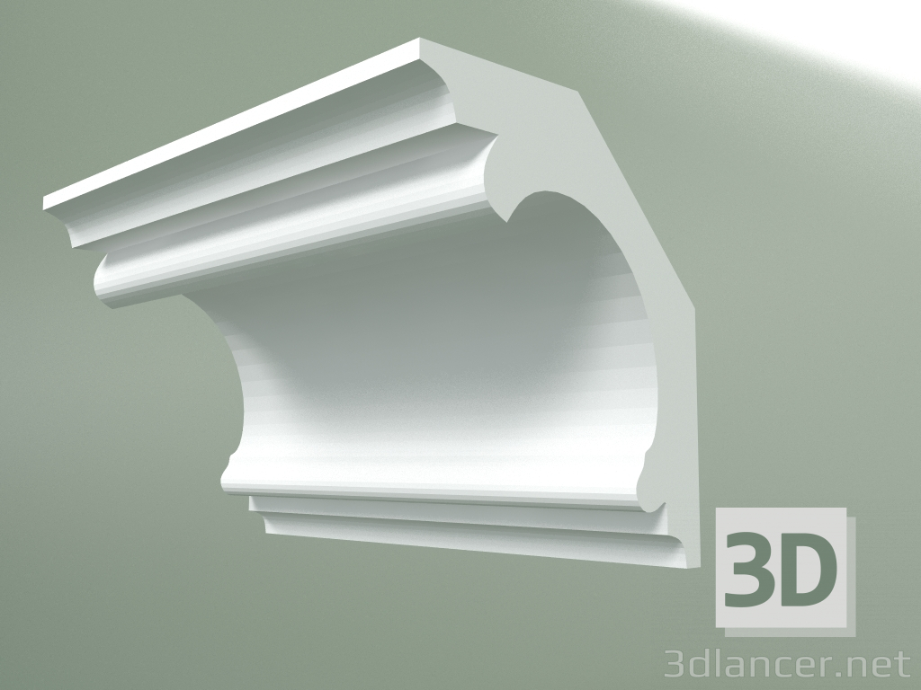 3d model Plaster cornice (ceiling plinth) KT152 - preview