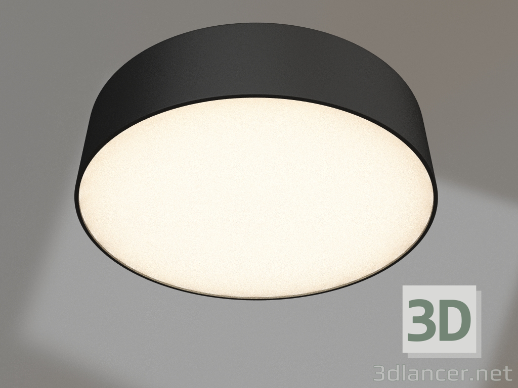 modello 3D Lampada SP-RONDO-R210-20W Warm3000 (BK, 120 gradi, 230V) - anteprima