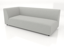 Corner sofa module (L) 193 extended left