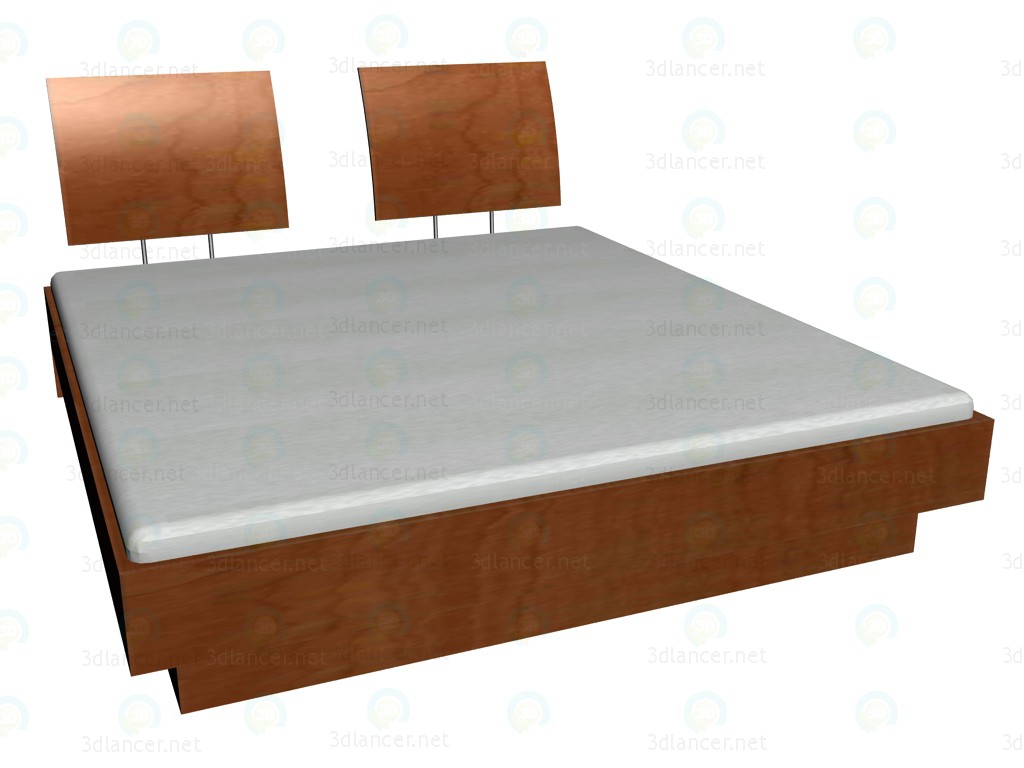 modello 3D Letto 200 x 180 - anteprima