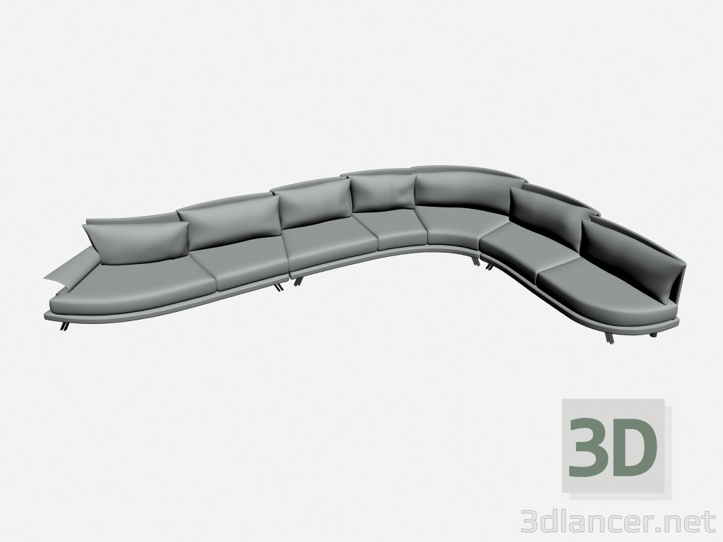 3D Modell Sofa Super Roy Esecuzione Speciale 25 - Vorschau