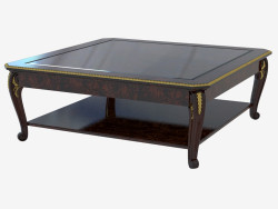 Square coffee table in classical style 1628