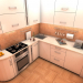 3d Kitchen counter model buy - render