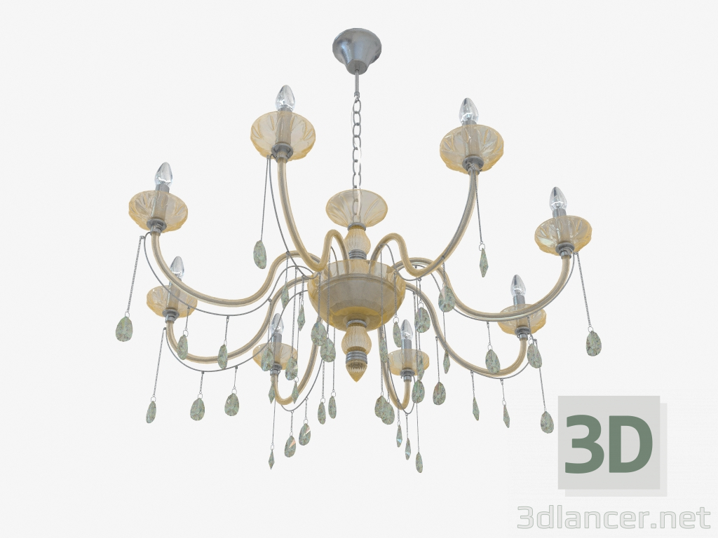 modèle 3D Lustre suspendu Alvada (2911 8) - preview