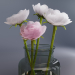 3d flowers decor set model buy - render