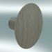 3D Modell Kleiderhaken Dots Wood (Ø6,5 cm, Eiche) - Vorschau