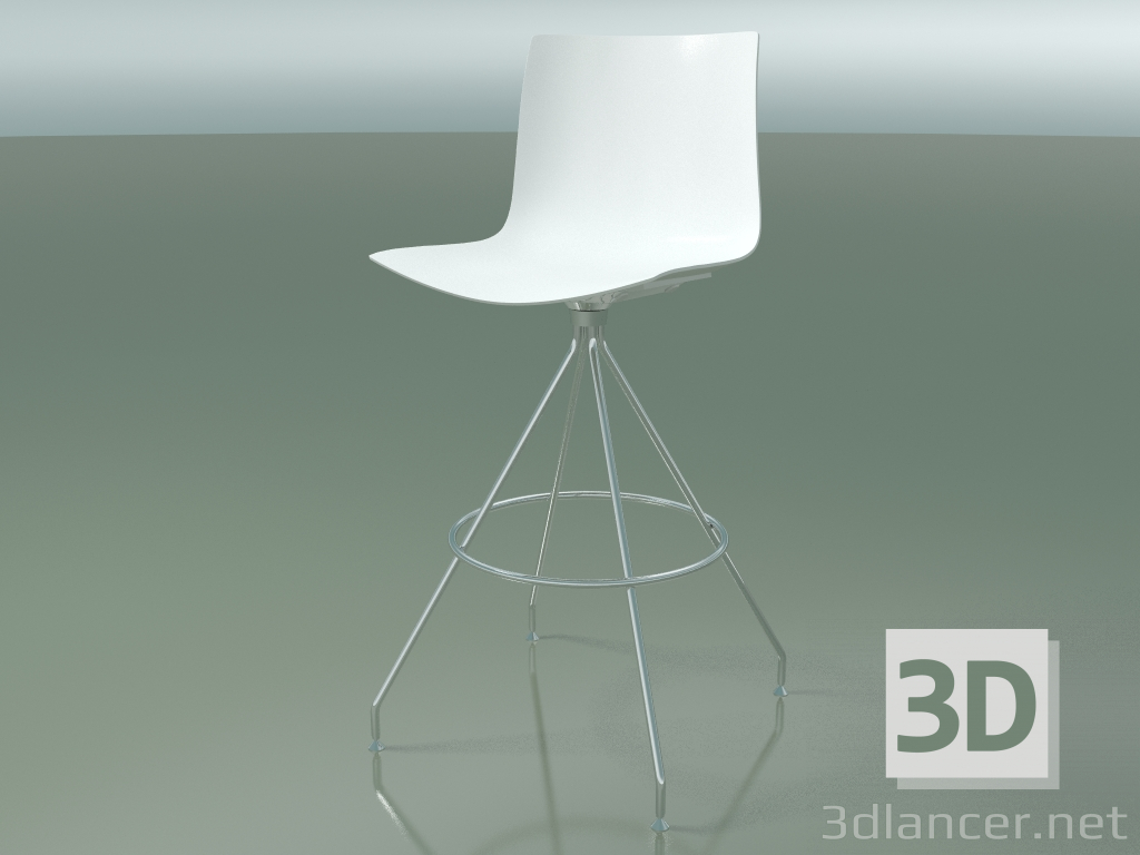 3d model Bar stool 0487 (polypropylene PO00101) - preview