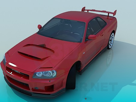 3d модель Nissan Skyline – превью 3d модель Nissan Skyline – превью