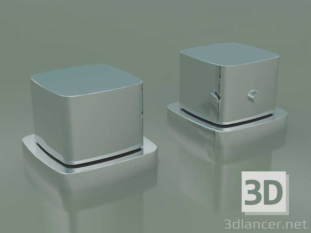 modèle 3D Robinet de douche de bain (15474000) - preview
