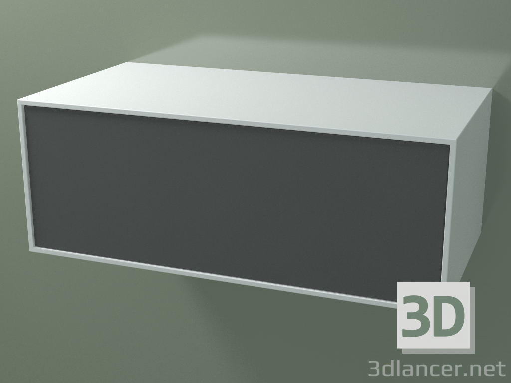 3D Modell Box (8AUD B01, Glacier White C01, HPL P05, L 96, P 50, H 36 cm) - Vorschau