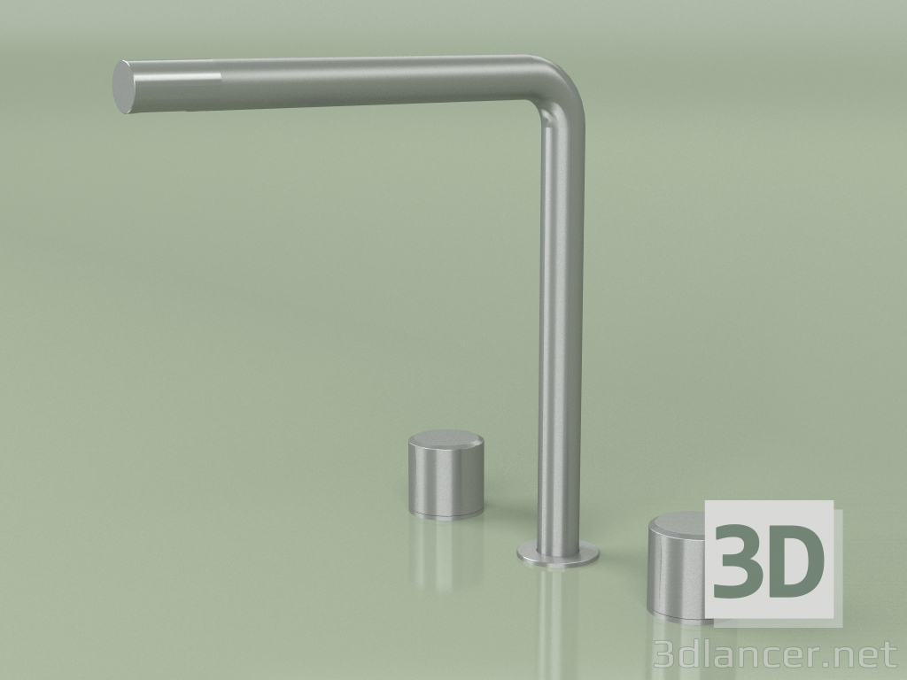 3d model Three-hole mixer with swivel spout (16 08 V, AS) - preview