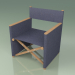 modèle 3D Chaise de directeur de loisirs 002 (Bleu) - preview