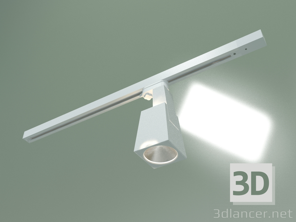 3d model Foco de carril LED para canaleta prefabricada trifásica LTB14 (blanco) - vista previa