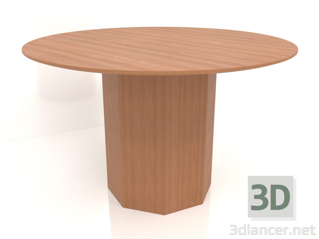 modello 3D Tavolo da pranzo DT 11 (P=1200х750, rosso legno) - anteprima
