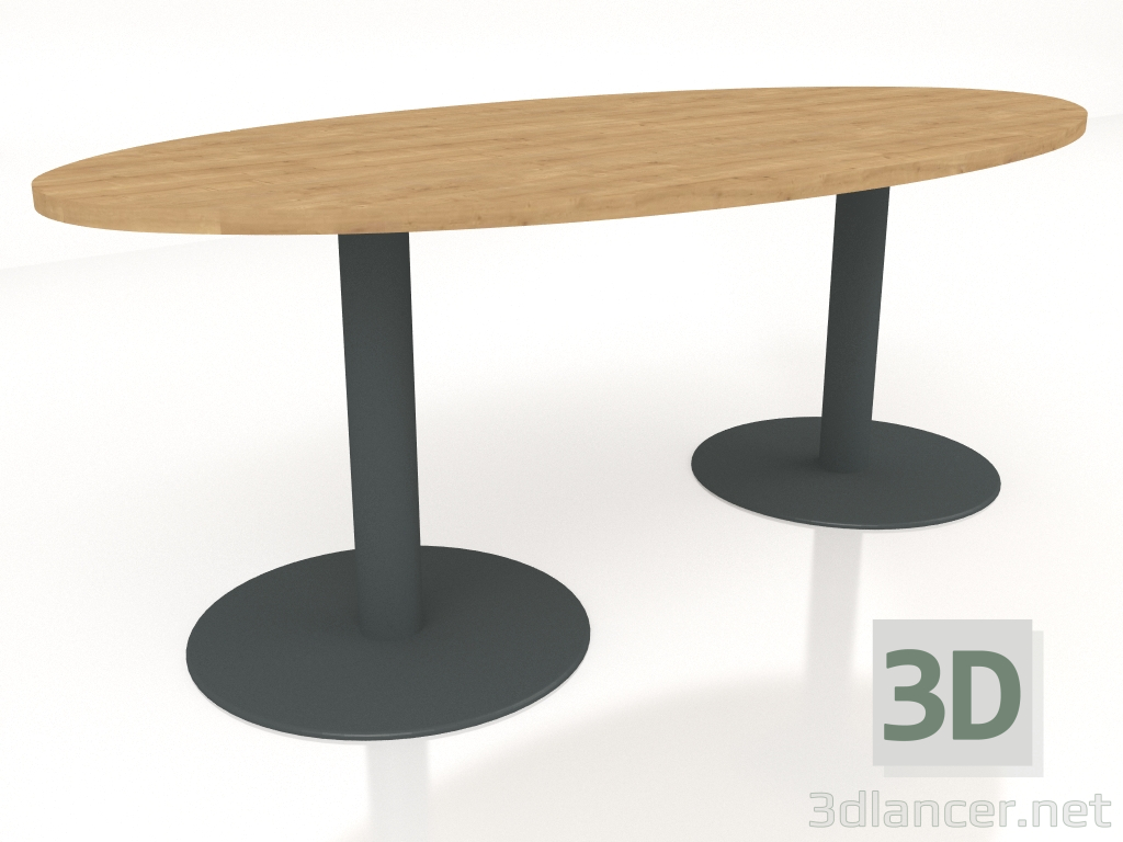 modèle 3D Table de négociation Tack Conference ST12E (2000x1000) - preview