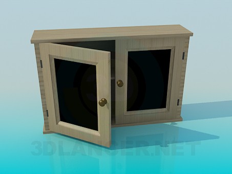 modèle 3D Armoire de cuisine suspendu - preview