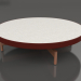 3 डी मॉडल गोल कॉफ़ी टेबल Ø90x22 (वाइन रेड, डेकटन सिरोको) - पूर्वावलोकन