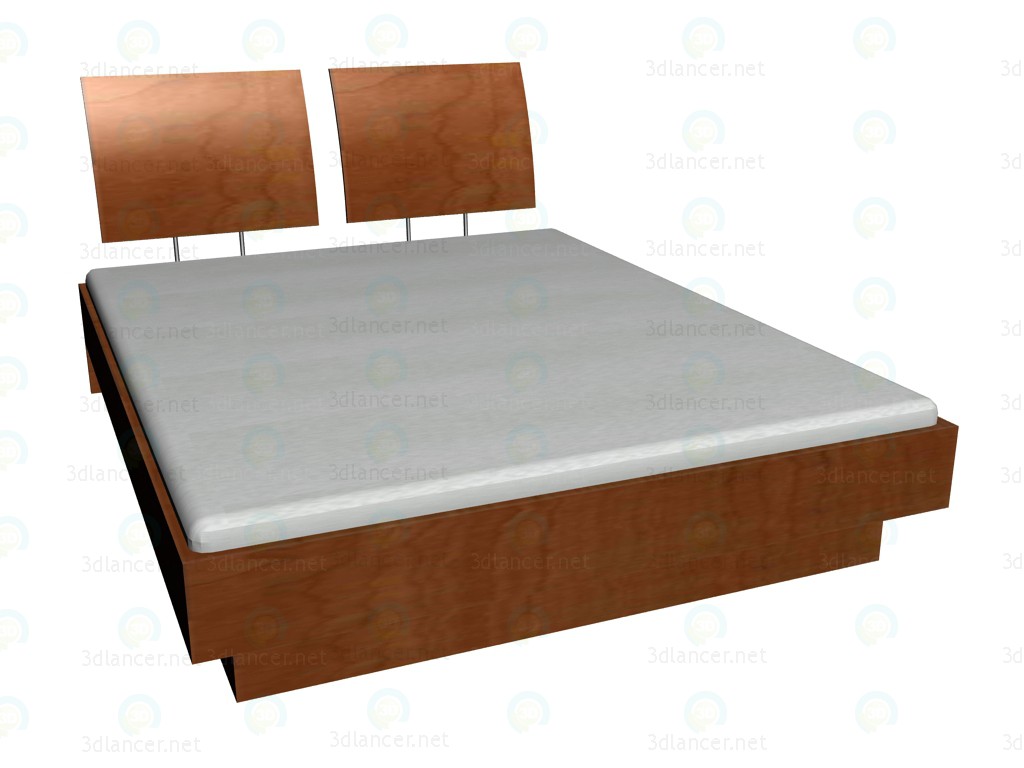 modello 3D Letto 200 x 160 - anteprima