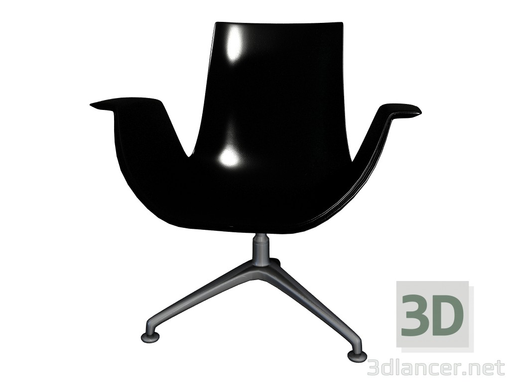 modèle 3D La chaise de salon FK - preview