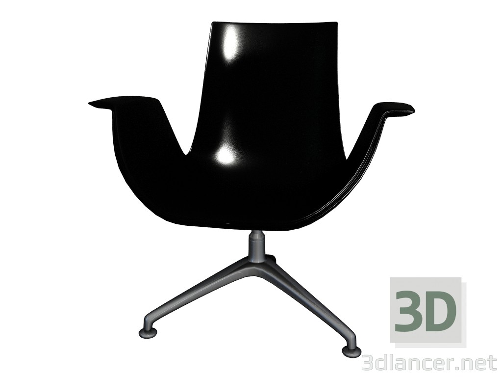 3D Modell Der FK Lounge chair - Vorschau