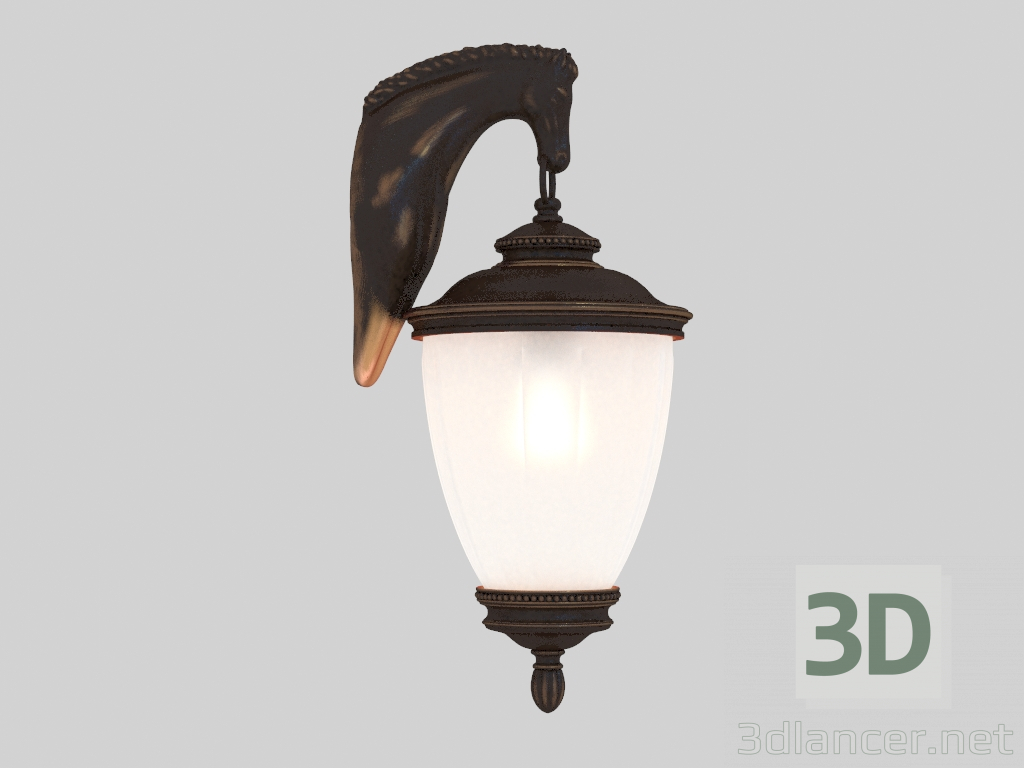 modèle 3D mur rue lumière gardes (1335-1W) - preview