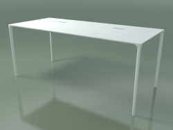 Rectangular office table 0815 (H 74 - 79x180 cm, laminate Fenix F01, V12)