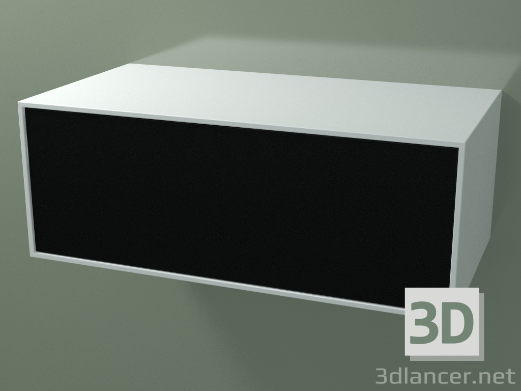 3 डी मॉडल बॉक्स (8AUDMENTB01, ग्लेशियर व्हाइट C01, HPL P06, L 96, P 50, H 36 सेमी) - पूर्वावलोकन