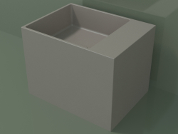Countertop washbasin (01UN22102, Clay C37, L 48, P 36, H 36 cm)