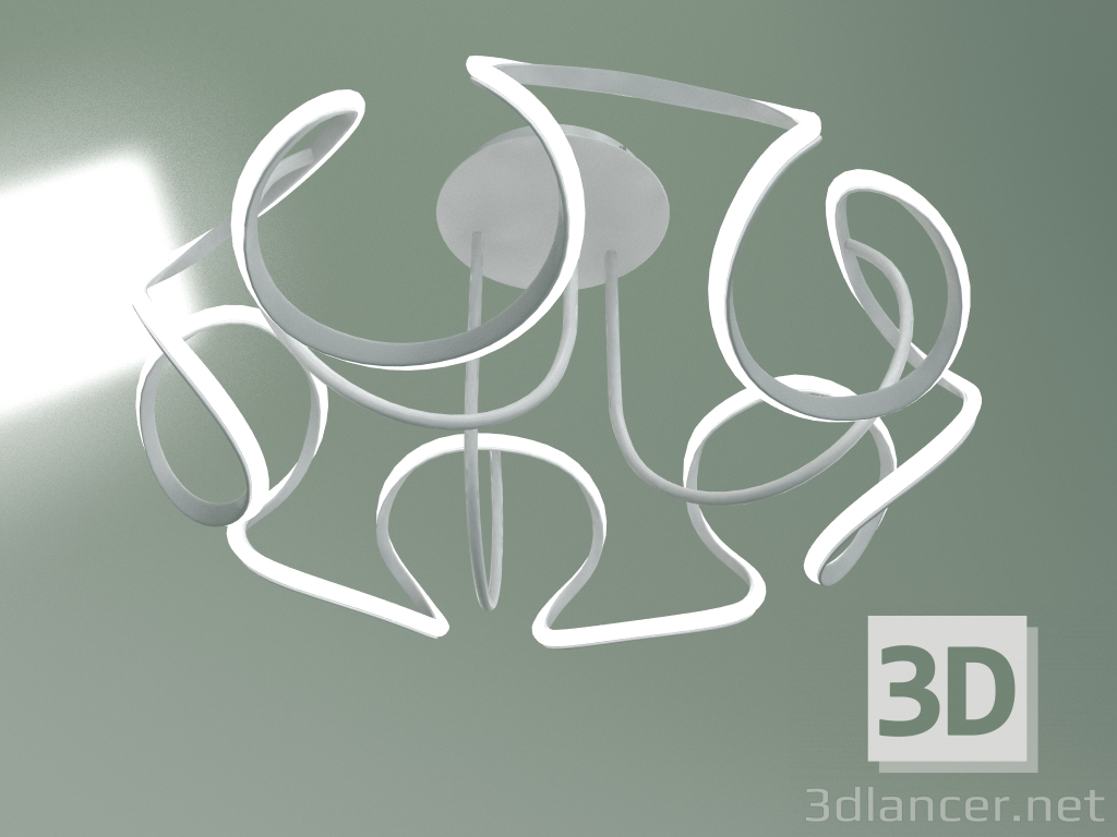 3D modeli Tavan LED lambası Alstroemeria 90238-1 (beyaz) - önizleme
