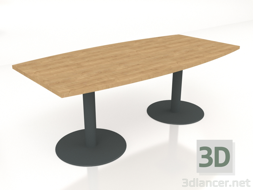 modèle 3D Table de négociation Tack Conference ST12P (2000x1000) - preview